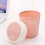 Mini Kunststoff-Desktop-Mülleimer Rosa, Schwingdeckel, 120g 3