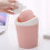 Mini-Desktop-Abfalleimer pink, Kunststoff, Schwingdeckel 5