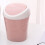 Mini Kunststoff-Desktop-Mülleimer Rosa, Schwingdeckel, 120g 6