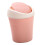 Mini-Desktop-Abfalleimer pink, Kunststoff, Schwingdeckel 13