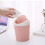 Mini-Desktop-Abfalleimer pink, Kunststoff, Schwingdeckel 12