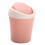 Mini Kunststoff-Desktop-Mülleimer Rosa, Schwingdeckel, 120g 13