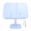 Supporto per libri regolabile blu con clip per pagine 12x12cm 3