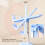 Supporto per libri regolabile blu con clip per pagine 12x12cm 15