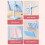 Supporto per libri regolabile blu con clip per pagine 12x12cm 5