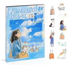 Women Journal Sticker Book, PET People Stickers for Journaling, Scrapbooking, Junk Journal Supplies Romantic Travel