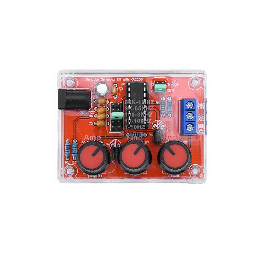 9-12V Xr2206 Signal Generator Sine/Triangle/Square Output 1Hz -1Mhz Signal Generator For Electronic Measuring Tool 6033116832290