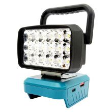 18 Beads LED Work Lights Handheld Lamp Portable Lanterns Flashlight Spotlights Torch for 18V Li-Ion Battery BAT618