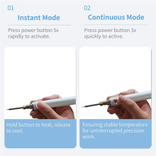 USB Dual-Heating Thread Burner: One-Touch Melt & 2 Interchangeable Tips, Rechargeable Cordless Thread Zapper for String