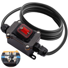 Waterproof Inline 12V 20A 4Pin 2 Position /Off Toggle with 14 AWG Wire Outdoor Inline Cord
