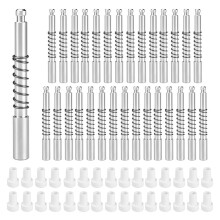 Pacote com 30 Travas de Êmbolo para Telas de Janela de 5/32 Pol. X 1-1/2 Pol., para Telas de Janela de Alumínio, Clipes de Trava de Êmbolo