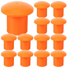 50 Pièces de Capuchons de Protection pour Barres D'Acier, Manchons de Protection pour Industrie de la Construction, Protection Contre les Champignons