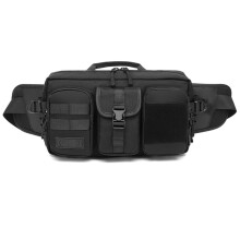 OZUKO Men'S Waist Bag Outdoor Hiking Waterproof Crossbody Bag Sports Multifunctional Large Capacity Waist Bag