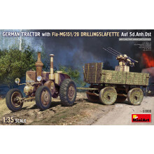 MIN53008 - Miniart 1:35 - Tractor w/ Fla- MG151/20 Drillingslafette