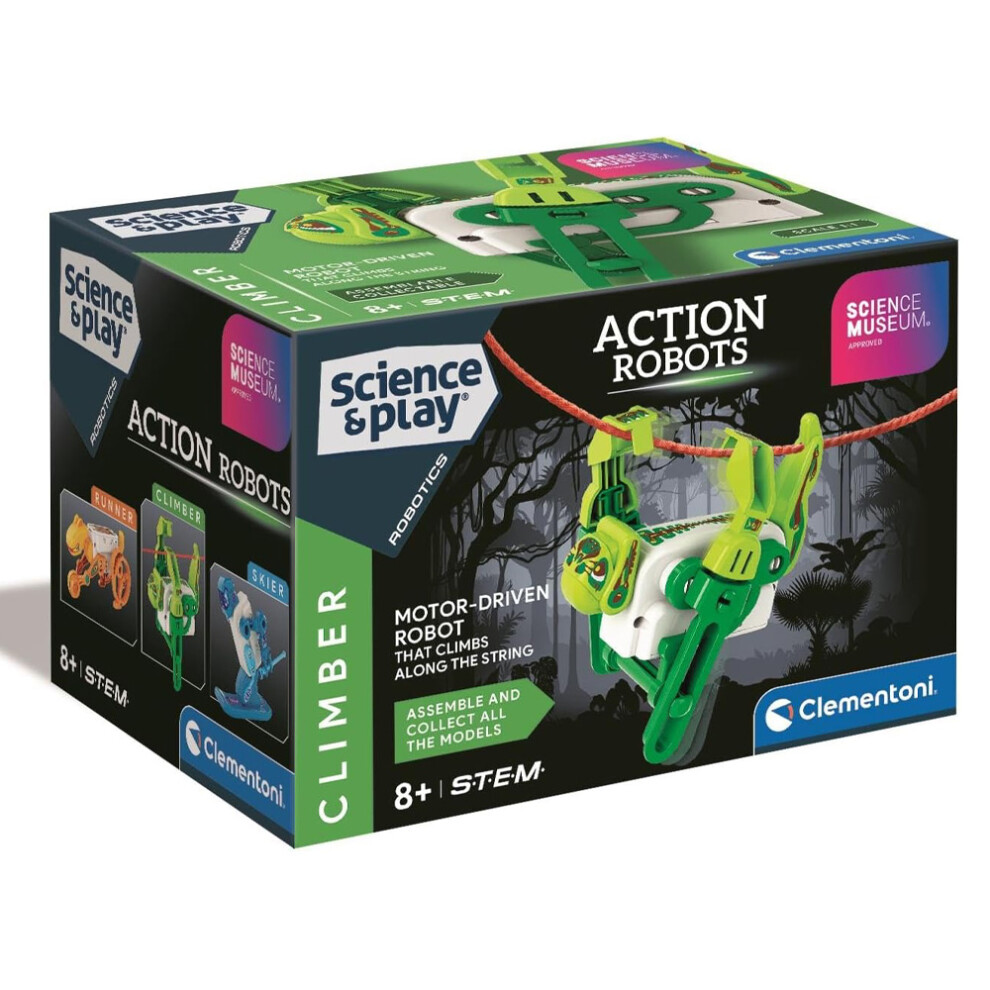New Clementoni Science & Play: Action Robots - Climber Stem Toy Age 8+ 61568