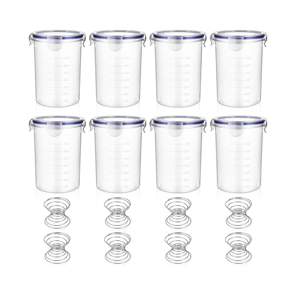 8Pcs Plastic Paint Storage Containers With Mixing 1000Ml Airtight Empty Paint Cans With Lids For Leftover Paint 4711319726845