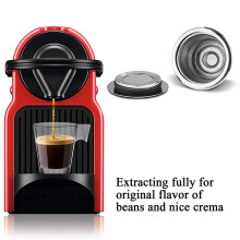 2X Espresso Refillable Capsules Reusable Pod Espresso Coffee Pod Stainless Steel Capsules Compatible
