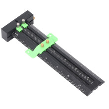 Calibre de trazado en T, imperial, 6 pulgadas, aguja verde.
