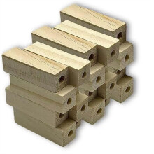 20pcs Pre-Drilled Short Pen Blanks, Wood, 2.5 X 0.75 X 0.75 Inches, Pre-Drilled 7mm Standard Hole