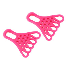 Fasciante per dita valgum con banda elasticizzante e separatore per piedi massaggiante, rosso rosa