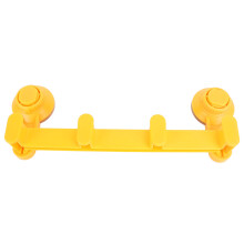 5kg Wall Mount Suction Hanger Vacuum Cups No Drilling ABS Yellow