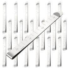 20PCS Stainless Steel Hemming Clips - 3-Inch Measuring Ruler Sewing Tool for Fabric Folding, Quilting, and  Fixing