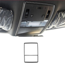 Car Front Roof Reading Light Trim Cover Sticker for RX 2016-2019 Soft Carbon Fiber Roof Lamp Decorative Frame
