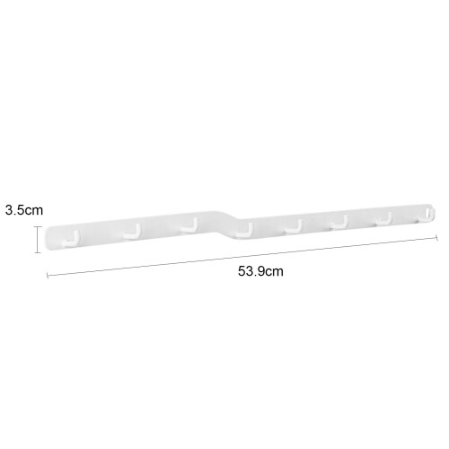 (White, Eight Hook) Rustproof Heavy Duty Closet Hooks