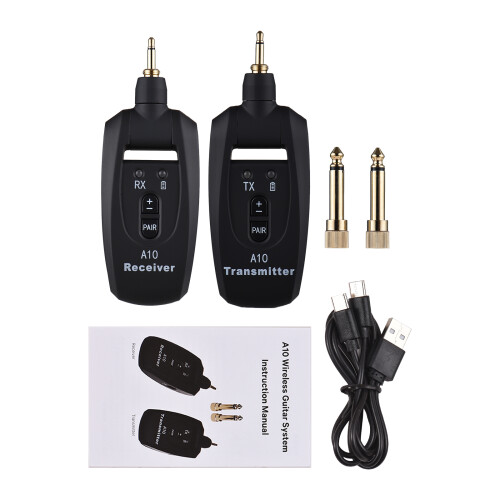 Wireless Guitar System 2.4G Ultra-low Latency Transmitter & Receiver Set 2