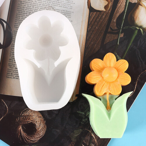 (2550) Epoxy Tulip Mold for DIY Candle Making 1