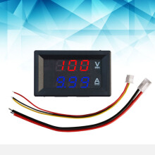 (10A Red Blue) High Precision LED Voltmeter Ammeter Tool