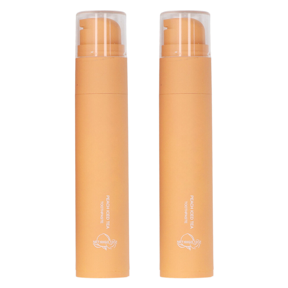 Peach Whitening Toothpaste 2X60g, Flavor, Fresh Breath, Gentle Cleaning