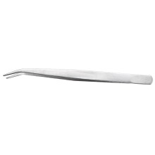 5.9 inch Long Silver Tone Bent Curved Tip Tweezers & Universal Valve Reamer Motorcycle Repair Cutter Valve Tool Set