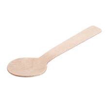 200Pcs Disposable Wooden Spoon Ice Cream Spoon Wood Western Dessert Scoop Wedding Party Tableware