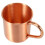 2X Pure Copper Moscow Mule Mug Solid Smooth Without Inside Liner For Cocktail Coffee Beer Milk Water Cup Home Bar Cool 2