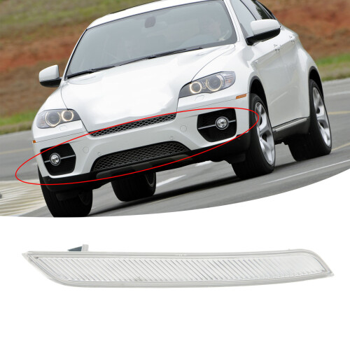 X6 E71 Bumper Reflector Clear Right 08-13