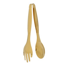 2X Pinzas de Comida de Acero Inoxidable Utensilios de Cocina Dorados Herramientas de Cocina para Buffet Clips de Barbacoa Pinzas de Carne