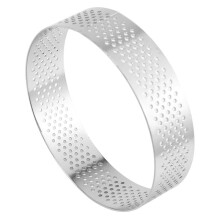 24 Pack Rostfreier Stahl Torten Ringe, Hitzebeständiger Perforierter Kuchen Mousse Ring, Kuchen Ring Form