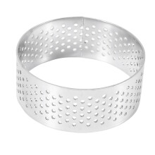 Paquete de 60 Anillos de Tarta de Acero Inoxidable de 5 cm, Anillo de Mousse de Pastel Perforado Resistente Al Calor, Herramientas de Donut para