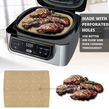 400Pcs Air Fryer Paper Air Hole Air Fryer Parchment Paper Liners for Foodi Grill 5-In-1 AG301 4Qt Air Fryer