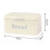 2X Vintage Bread Box Cupboard Iron Snack Box Desktop Finishing Dust-Proof Storage Box Storage Bin White 4