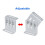 Adjustable Solar Panel Mounting Bracket 0-180 Tilt Adjustable PV Panel Bracket Solar PV Aluminum L Bracket for RV Roof 4