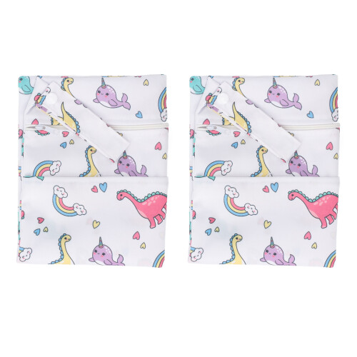 2pcs Waterproof Wet Dry Bags - 30x18x18cm, Polyester, Multi-Use 2