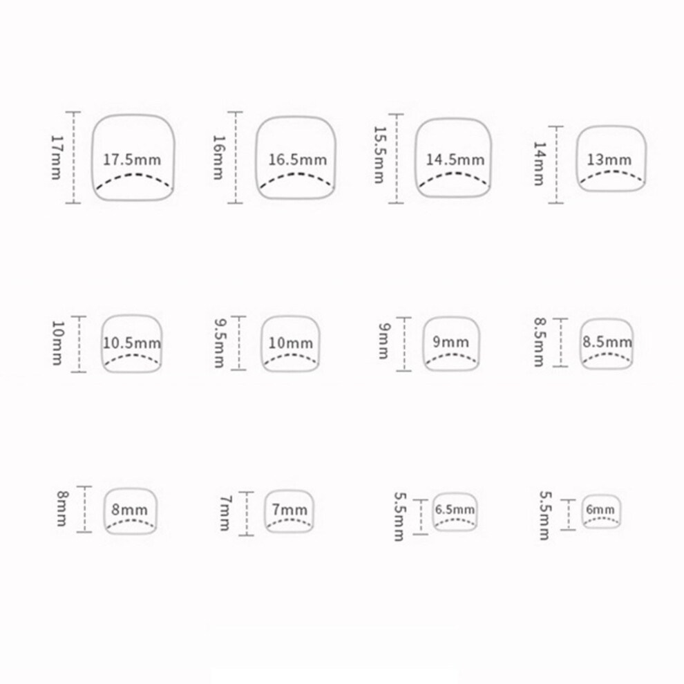 Zhouq-Outdoors Colorful Gradient Fake Toenails - Durable & Comfortable