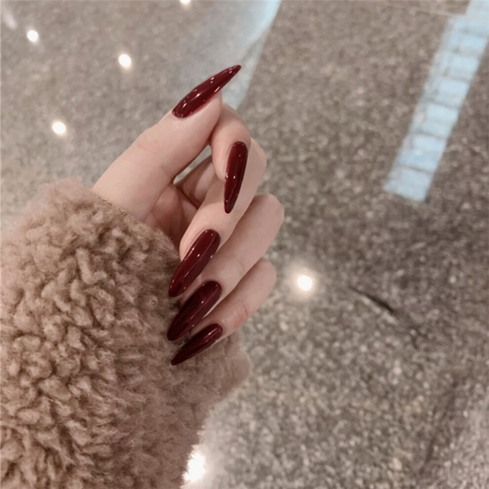 Zhouq-Outdoors Red Fake Nails For Diy At Home