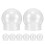 8 Pièces Bocal De Neige Transparent Rechargeable Pour Artisanat 10