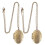 2St Oval Vintage Herdenkingshanger Ketting Met Bloem Versiering 9