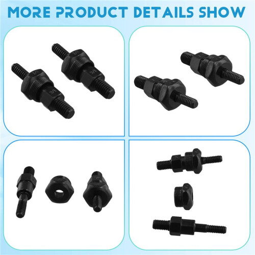Hand Rivet Nut Riveter Tool Part Threaded Mandrel Replacement for Hand Nut Rivet SAE 1/4-20 2 Pack 2