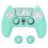Silicone Cartoon Theme Cat Ear Handle Protective Cover for PS5 Controller Protective Cover with Joystick Cap Green 2