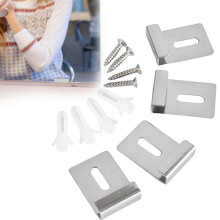 Wall Mount Mirror Hanger Clip Kit - Frameless